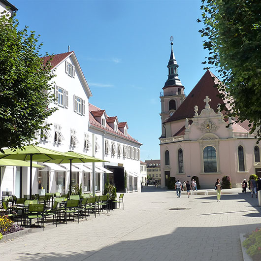 Fußgängerzone Richtung Stadtkirche