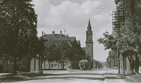 Altes Foto der Stuttgarter Straße in Ludwigsburg