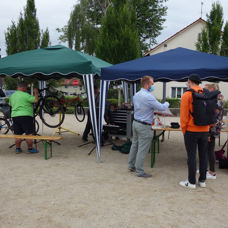 Fahrradcheck im Freien