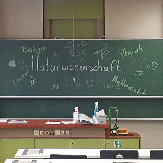 Schultafel Naturwissenschaften