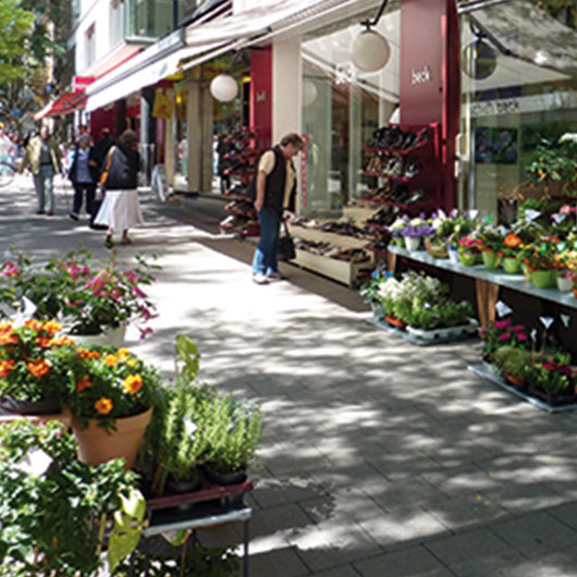 Foto von einem Blumenladen