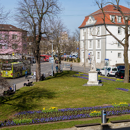 Stadtteilansicht Innenstadt Schillerdenkmal