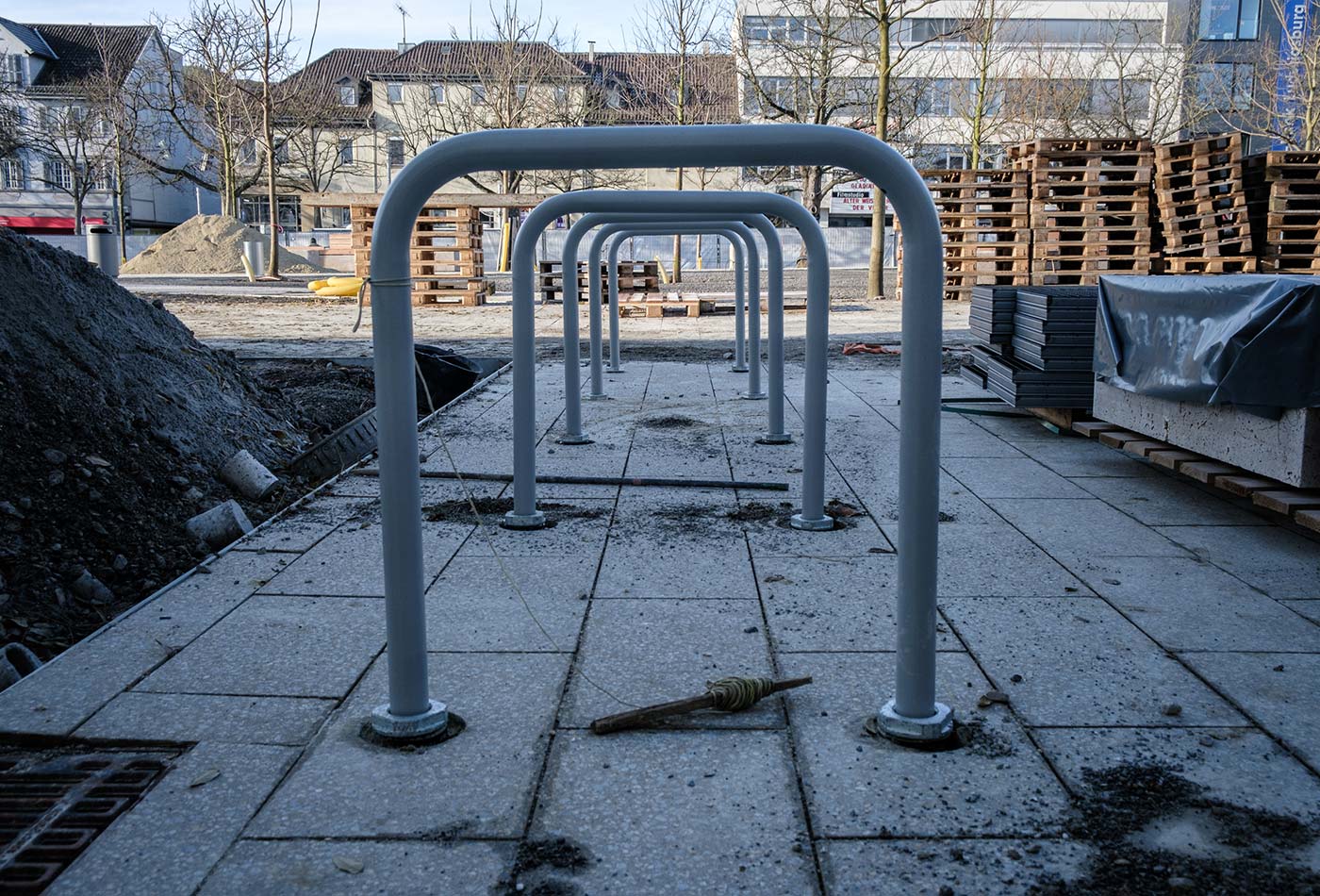 Fahrradbügel auf dem Arsenalplatz