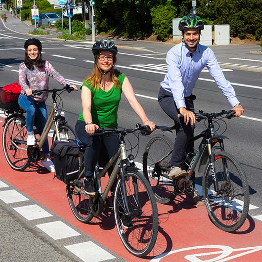 Radfahrerinnen und Radfahrer