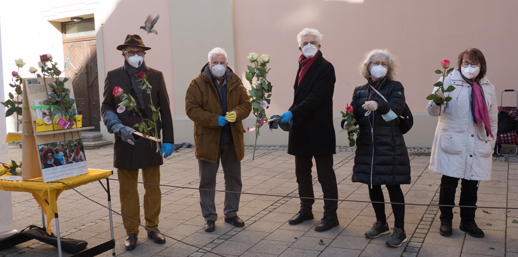 Faire Rosen zum Internationalen Frauentag